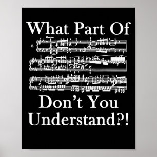Póster ¿Qué parte de la música no entiendes? Música diver