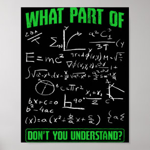 Póster ¿Qué parte no entiendes estudiante de ingeniería