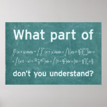 ¿Qué parte? - Poster de matemáticas