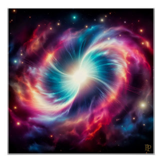 Póster Qué pasa si un agujero blanco