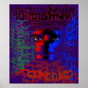 Póster ¿Qué Piensas Cuando Me Ves? Imprimir