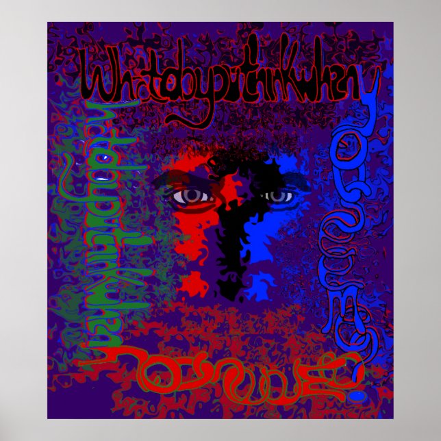 Póster ¿Qué Piensas Cuando Me Ves? Imprimir (Frente)