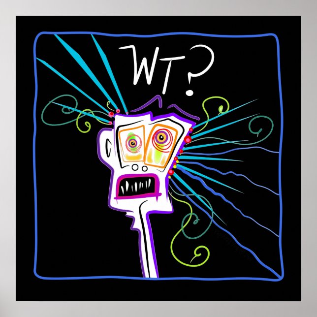 Póster ¿QUÉ? ¿¿QUÉ?? EMOJI Meemogie (Frente)