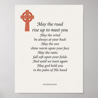 Póster Que se levante el camino - Una bendición irlandesa