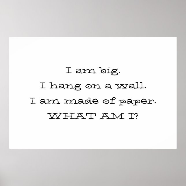 Póster ¿Qué soy? (Frente)