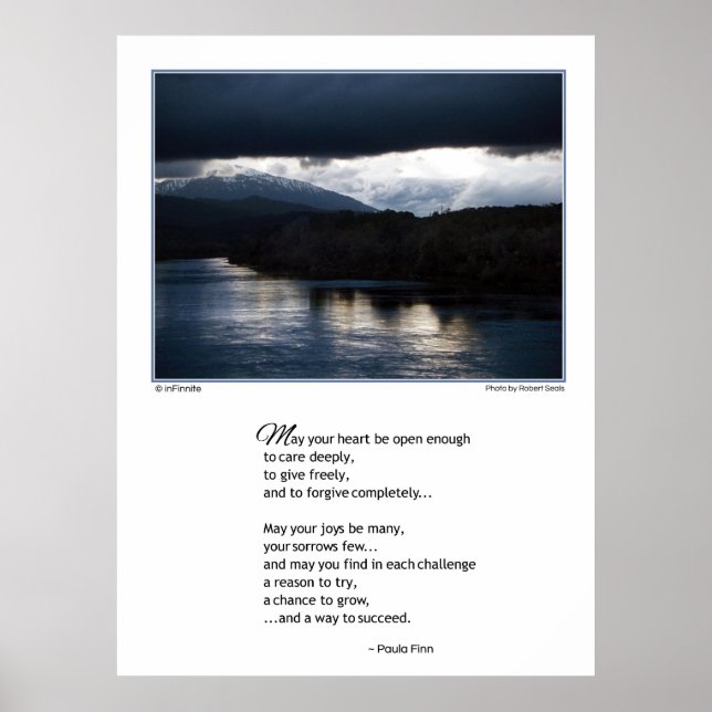 Póster Que su corazón esté abierto...Poster (Frente)