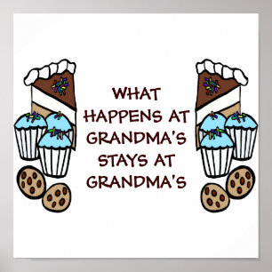 Póster Qué sucede en las estancias de la abuela en la