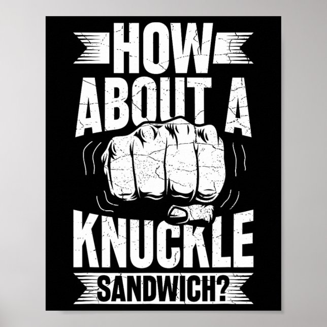 Póster ¿Qué Tal Un Sandwich De Knuckle? (Frente)