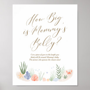 Póster ¿Qué tan grande es la Baby Shower de la Belly de m