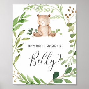Póster ¿Qué tan grande es la Belly de mamá?