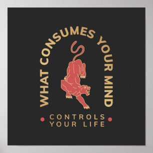 Póster Qué te consume