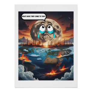 Póster ¿Qué te han hecho? - Si La Luna Pudiera