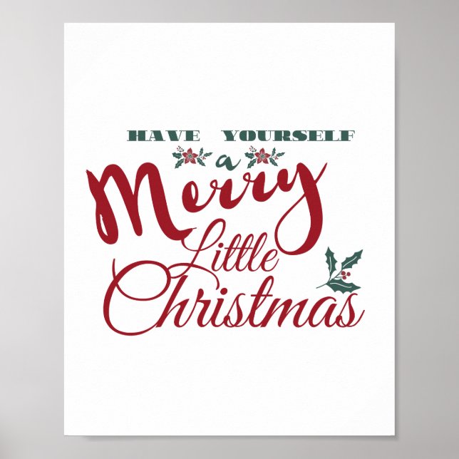 Póster Que tengas un buen Poster de pequeños Navidades (Frente)