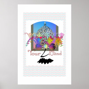 Póster ¿Qué tienes en mente? Poster + Mat de entrada