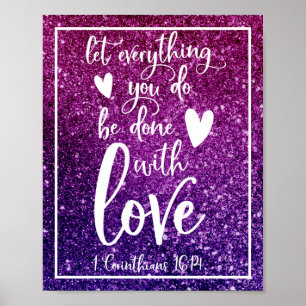 Póster Que todo lo que haces se haga con amor