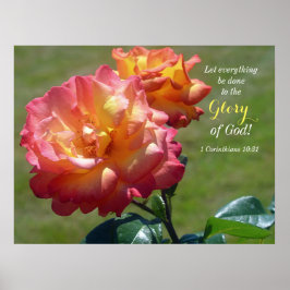 Póster ¡Que todo se haga para la gloria de Dios!