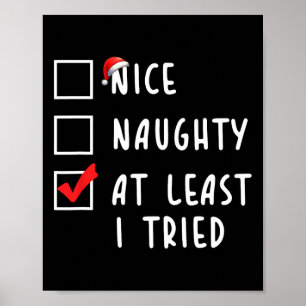 Póster Qué travieso Al Menos He Intentado Navidades En La