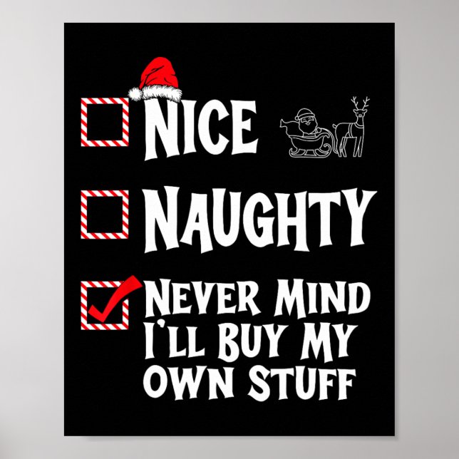 Póster Qué travieso o bueno - No importa que me compre mi (Frente)