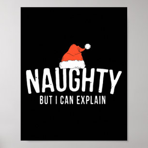 Póster Qué travieso, pero puedo explicar Navidades divert