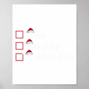 Póster Qué travieso que tengo Navidades divertidos
