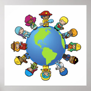 Póster ¿Qué usted quiere para ser (cuando usted crece)?