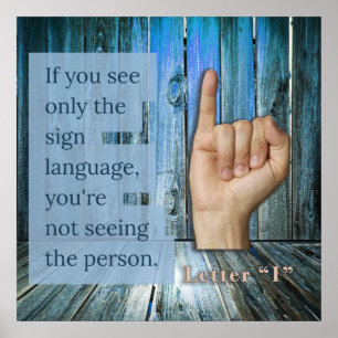 Póster ¿Qué ves? Lenguaje de Rótulo