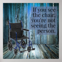 ¿Qué ves? silla de ruedas