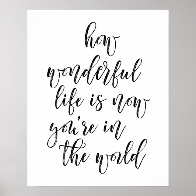Póster Qué vida maravillosa hay ahora en el mundo (Frente)