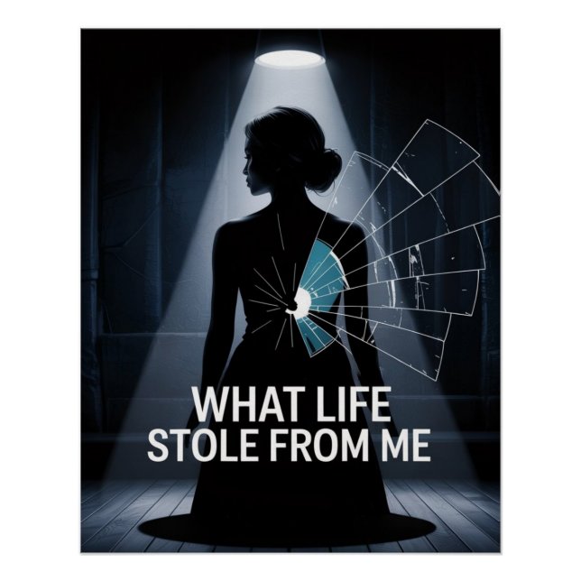 Póster Qué vida me robó (Anverso)
