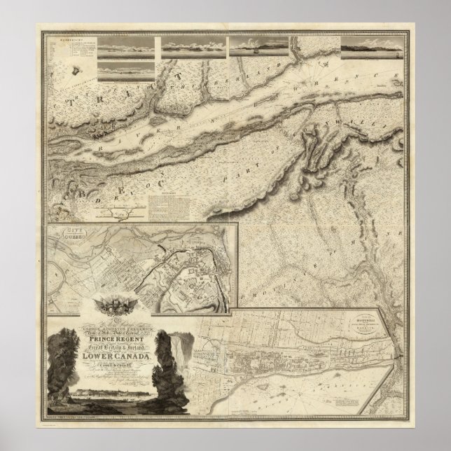 Póster Quebec (Canadá) (Frente)