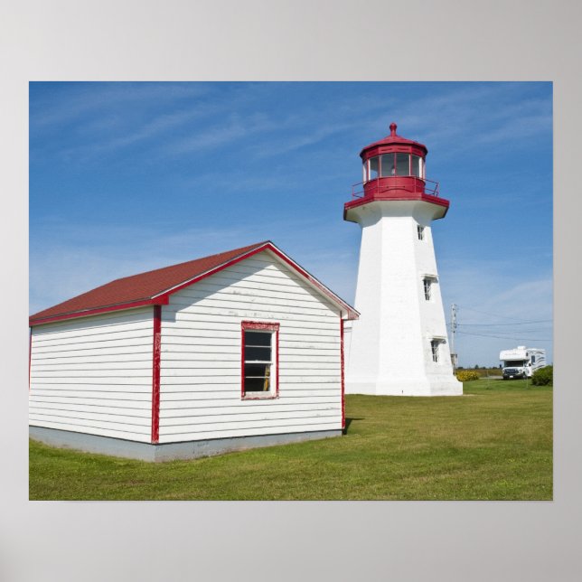 Póster Quebec, Canadá. Faro de Cap D'Espoir. (Frente)