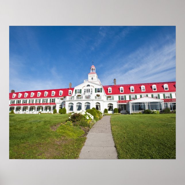 Póster Quebec, Canadá. Histórico Hotel Tadoussac, (Frente)
