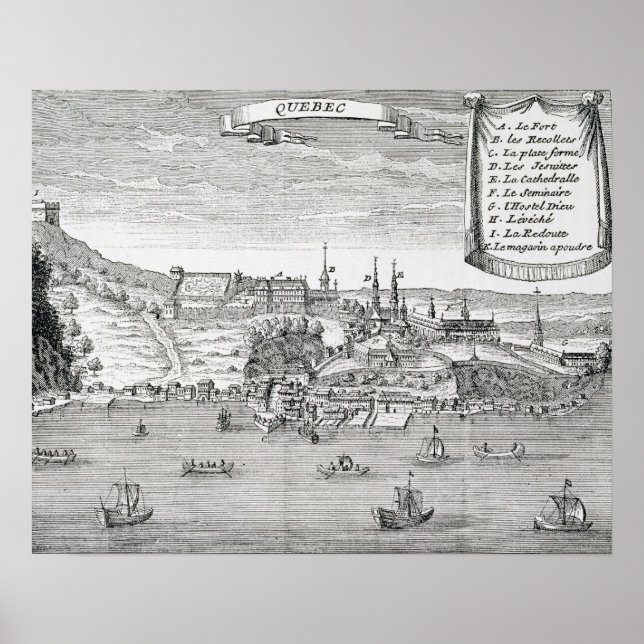 Póster Quebec, después de La Potherie (Frente)
