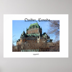 Póster Quebec, Quebec, poster del Canadá
