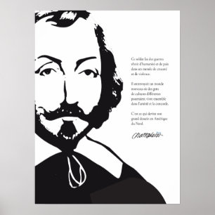 Póster Quebec Samuel de Champlain 1608 Nouvelle-Francia