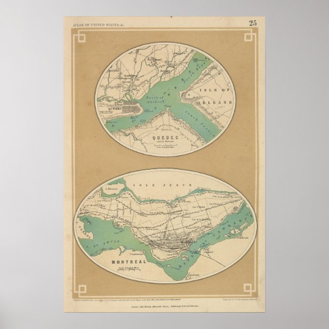 Póster Quebec y sus entornos (Frente)