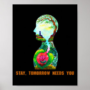 Póster Quédate, mañana te necesita premio de prevención d