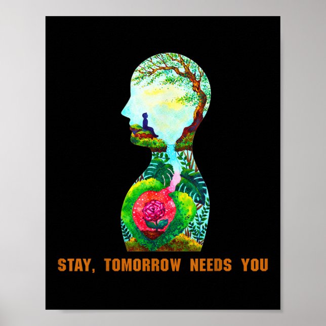 Póster Quédate, mañana te necesita premio de prevención d (Frente)