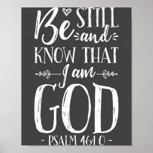 Póster Quédate quieto y sabe que soy Dios Salmo 46_10 Jes