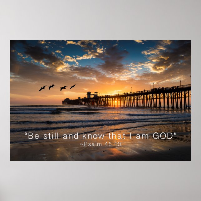 Póster Quédate quieto y sé que soy DIOS (Frente)