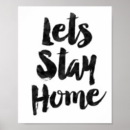 Póster Quedémonos en casa