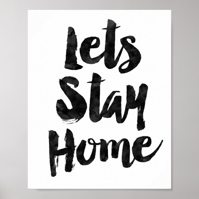 Póster Quedémonos en casa (Frente)