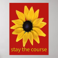 Quédese el curso. Fotografía de girasol mejorada