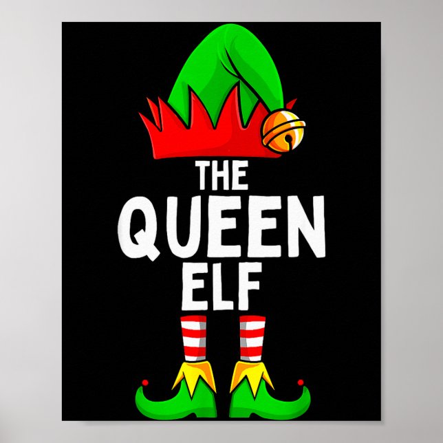 Póster Queen Elf Matching Family Christmas Women  (Frente)