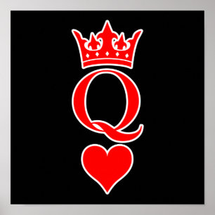 Póster Queen Love Valentine Romantic Día de San Valentín 