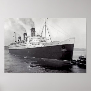 Póster Queen Mary 1958