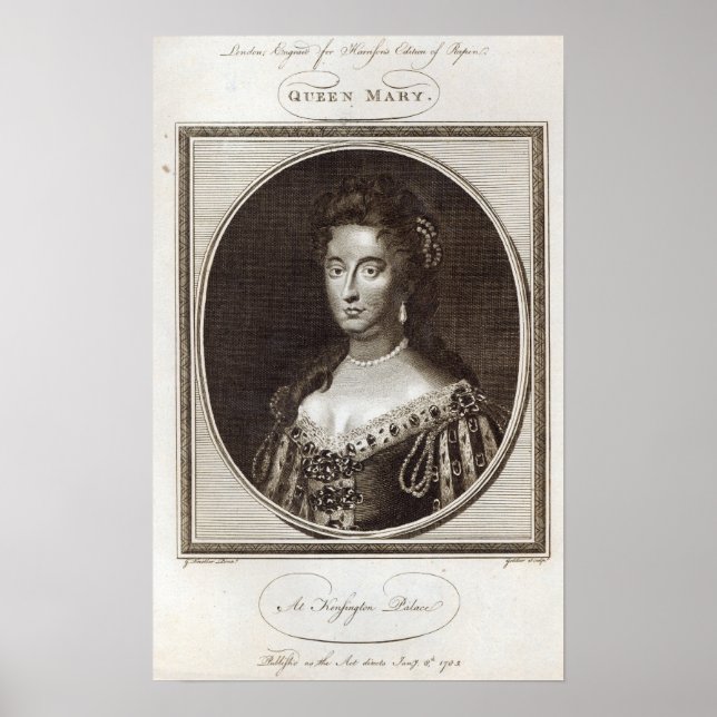 Póster Queen Mary en el Palacio de Kensington (Frente)
