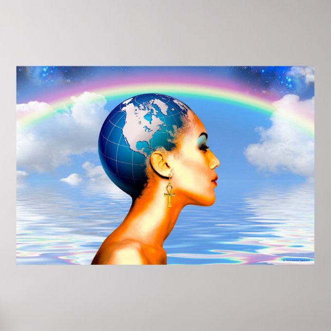 Póster Queen Mother Earth Rising - 36" x 24" (Frente)