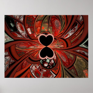 Póster Queen Of Hearts Fractal