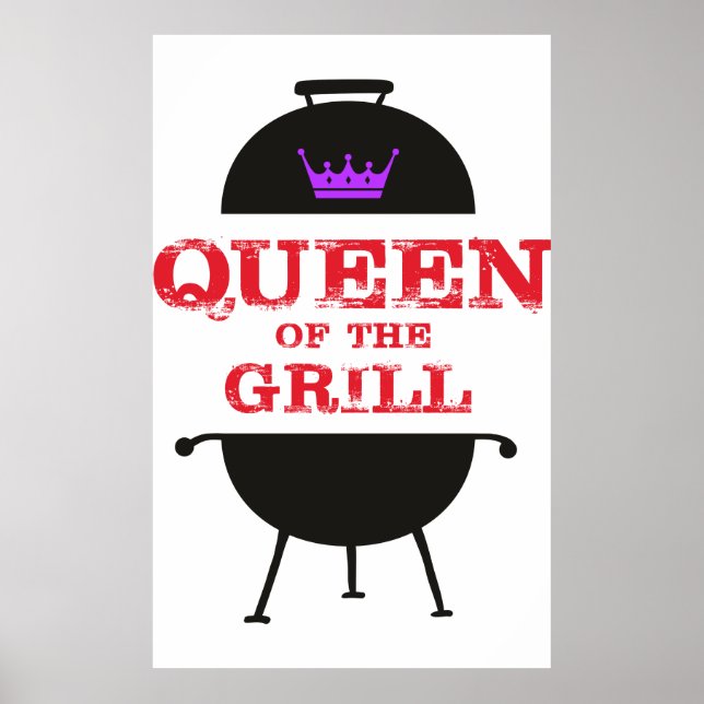 Póster Queen Of The Grill, Purple Crown Red (Frente)
